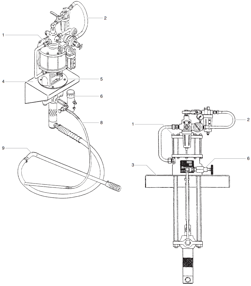 Commander Wall Mount and Drum Mount Model Parts Commander Wall Mount and Drum Mount Model Parts